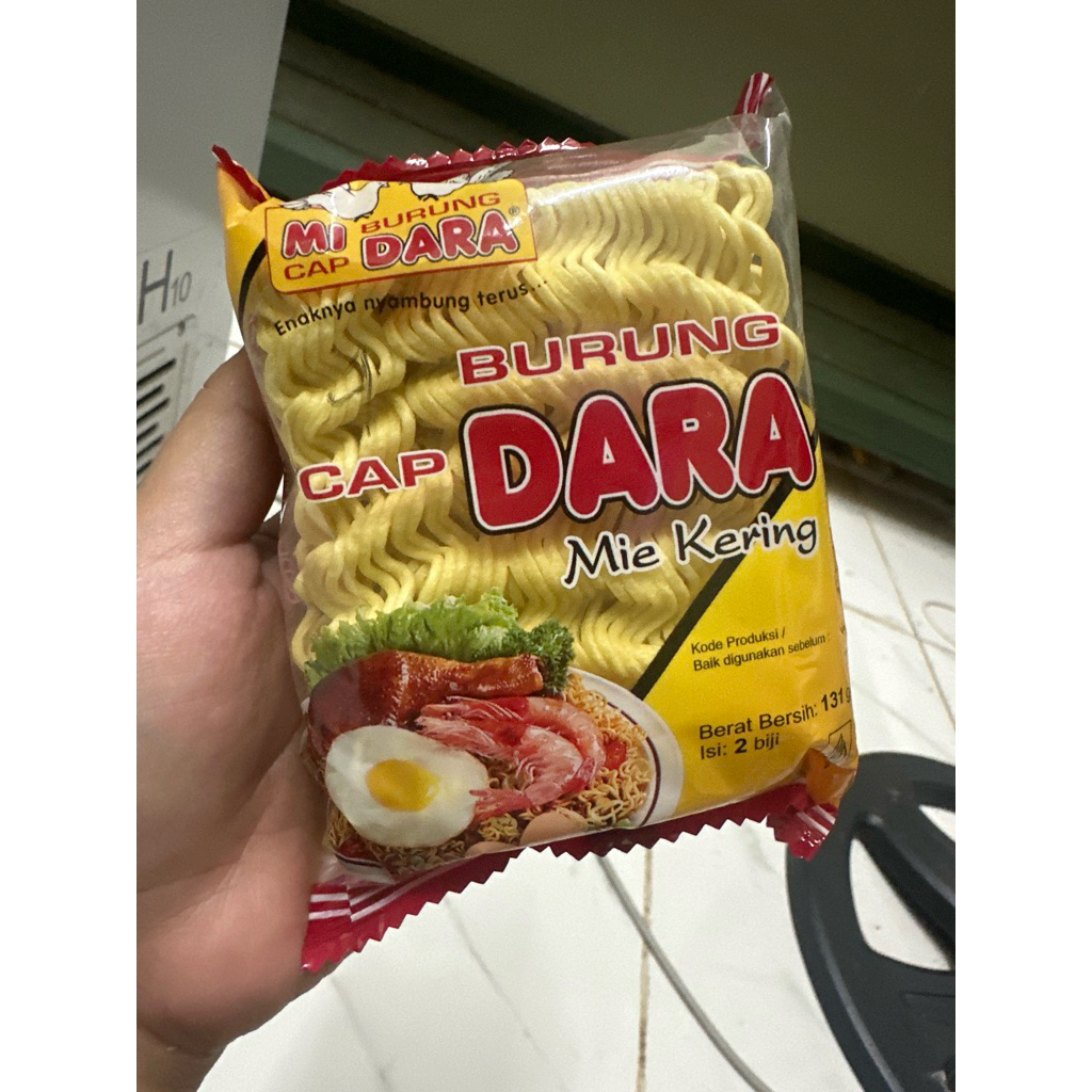 mie burung dara merah /mie burung dara mie kering