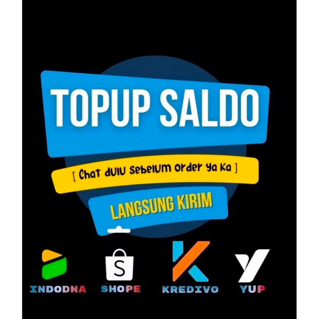 TERPERCAYA TOP SALDO UP KREDIVO SALDO/PULSA ALL OPERATOR 500K-30JT TERMURAH Pulsa xl