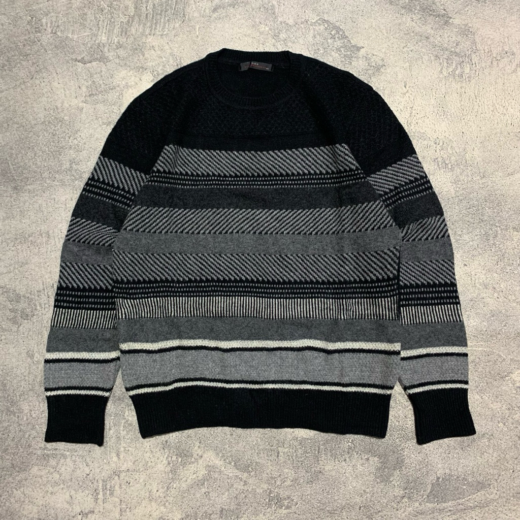 Sieg Fahrenheit Pattern Wool Sweater