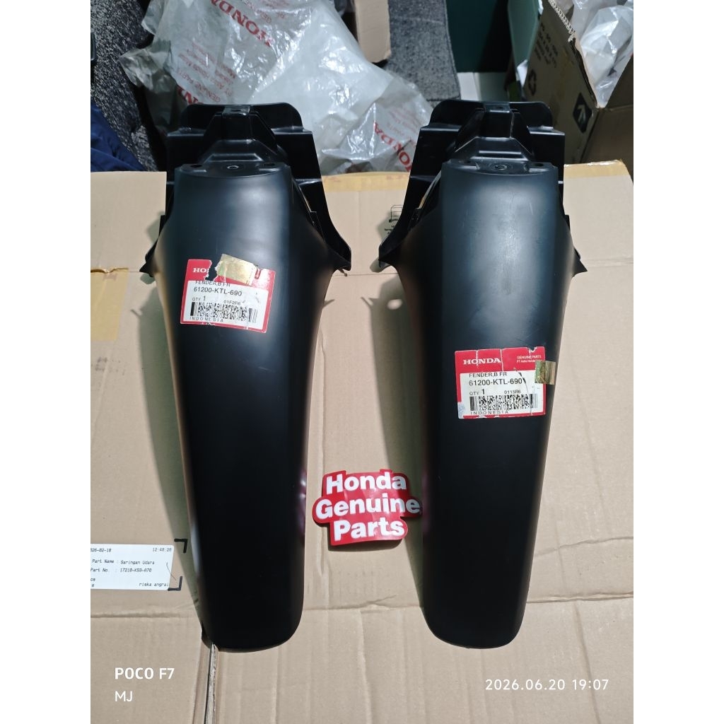 61200KTL690 / FENDER B RR SUPRA X 125 BATMAN KVL / SUPRA FIT NEW KTL