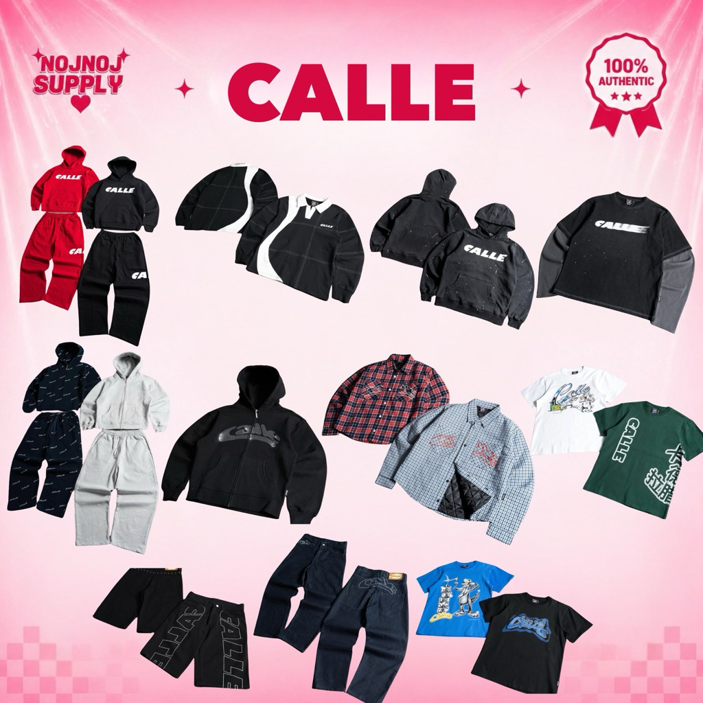 ORIGINAL 100% | CALLE NEW ART HOODIE BLACK, RED | ZIP PATTERN NAVY, SILVER | ZIP HOODIE RHINESTONE |