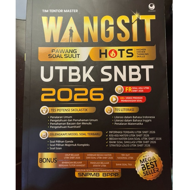 preloved WANGSIT HOTS UTBK SNBT 2026 / Buku SNBT 2026