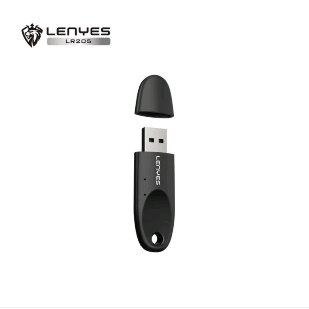 LENYES LR205 USB BluetoothReceiver 5.1 Wireless USB Colokan Bluetooth Speaker Mobil DVD