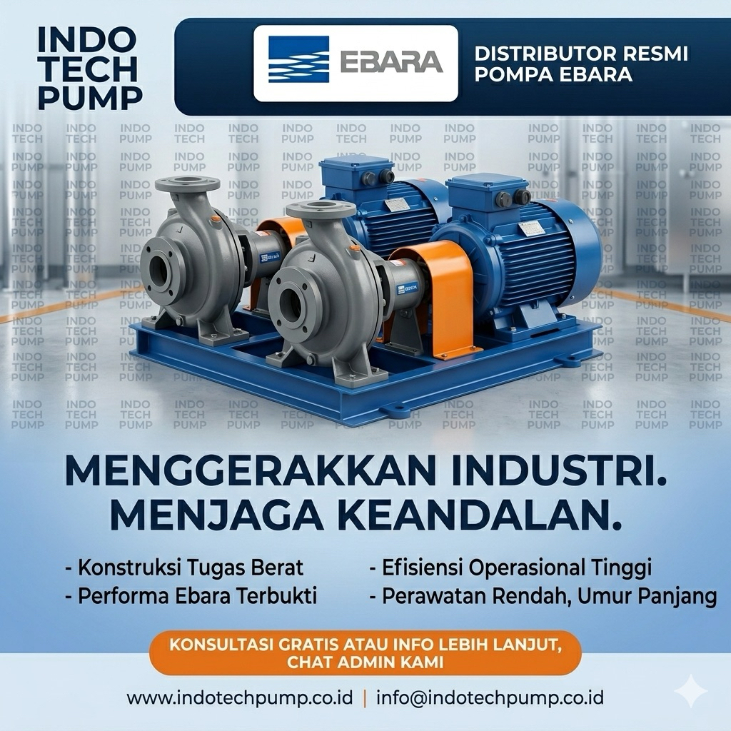 POMPA EBARA 50x40FSHA 0.5KW 0.75HP 4POLE 3PHASE CENTRIFUGAL PUMP