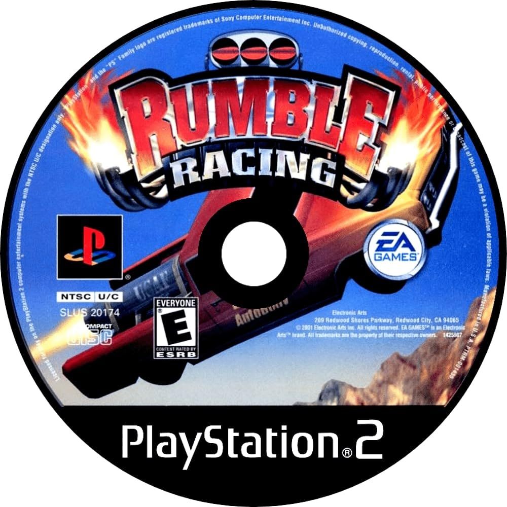 Kaset CD/DVD Game Rumble Racing PS2 Playstation 2