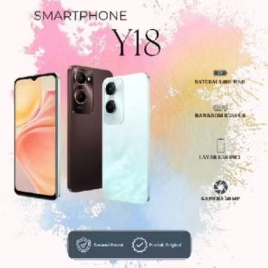 HP Y18 RAM 8/256 GB  KAMERA 50 MP LAYAR 6.56 INCI