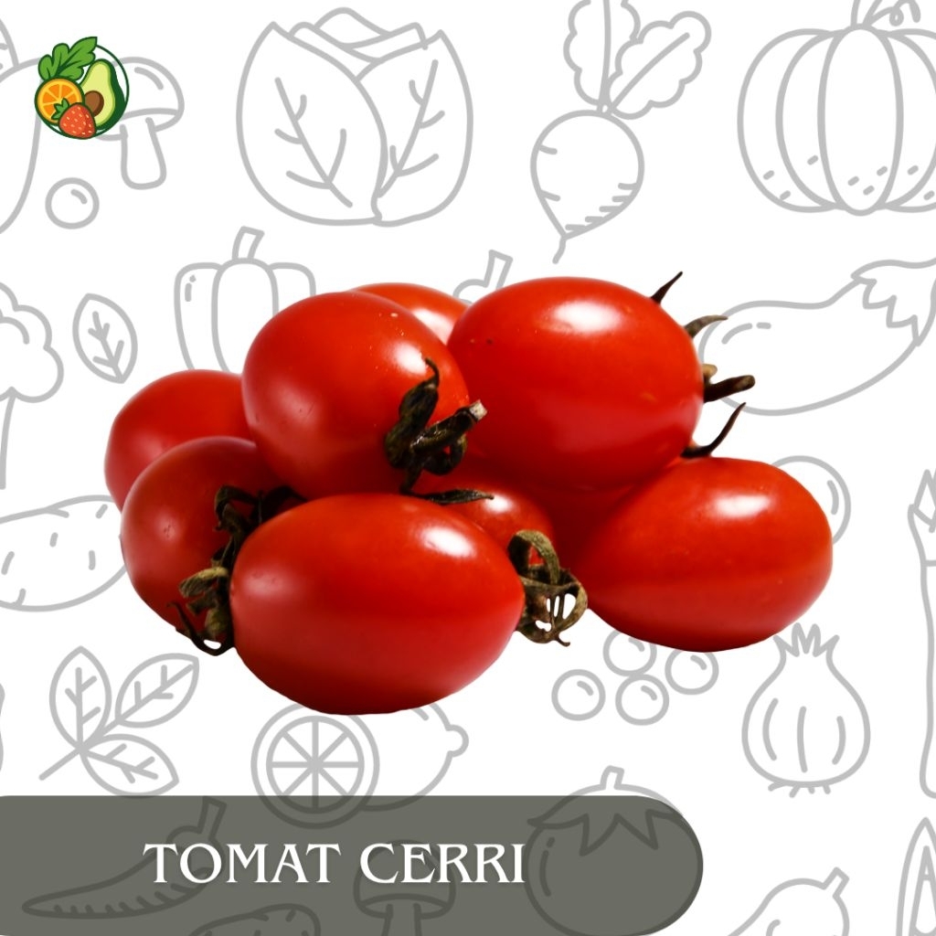 Tomat Ceri Fresh 250g – Buah Mini Manis & Gurih | Cocok Salad & Snack