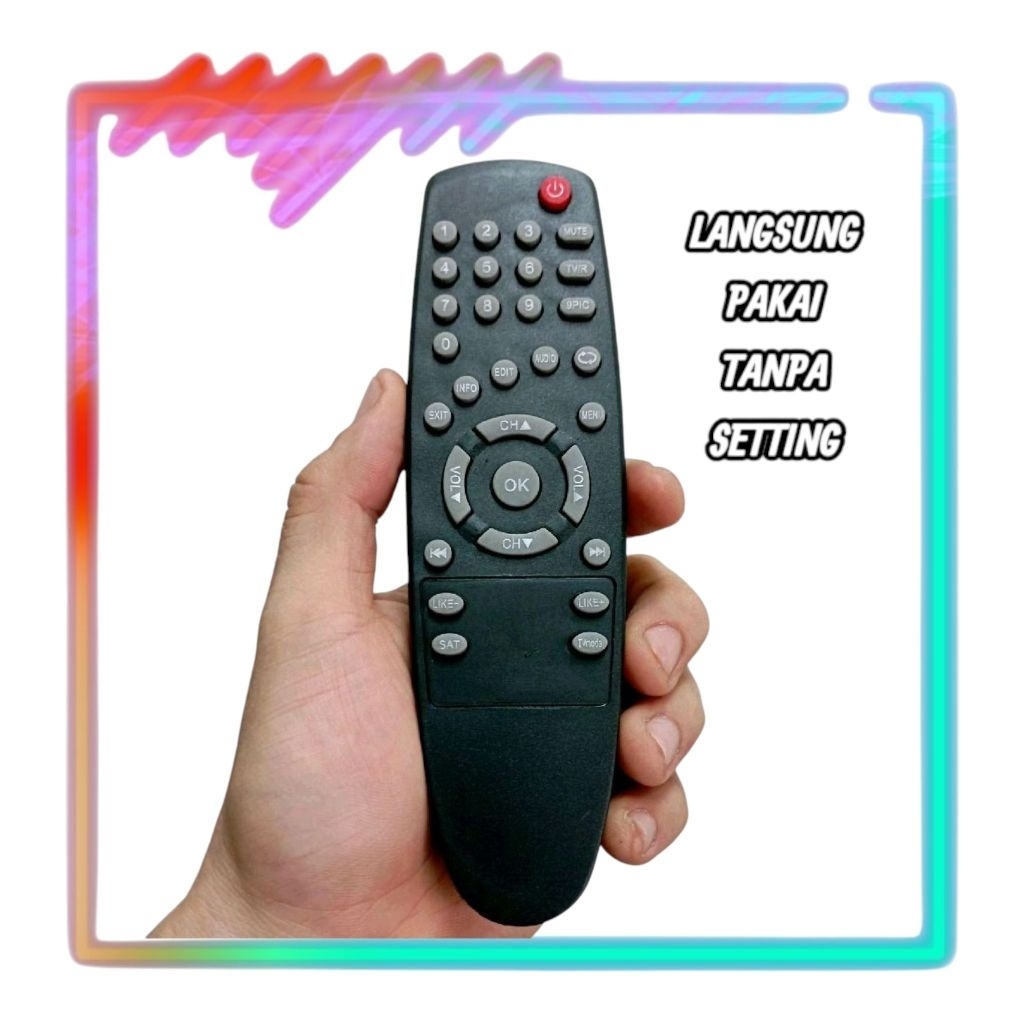 Remot Remote Receiver Parabola Digital MPEG2 Tanpa Setting Matrix Matrik Burger Nexia Tanaka Goldsat