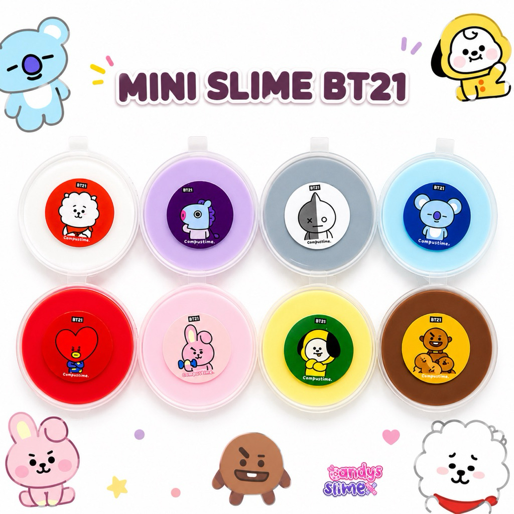 SLIME Bt2I MINI TOFU MURAH SLIMEKIT SLIME BOBA SLIME MURAH SLIME ACTIVATOR SLIME TOFU SLIME BTS BAHA