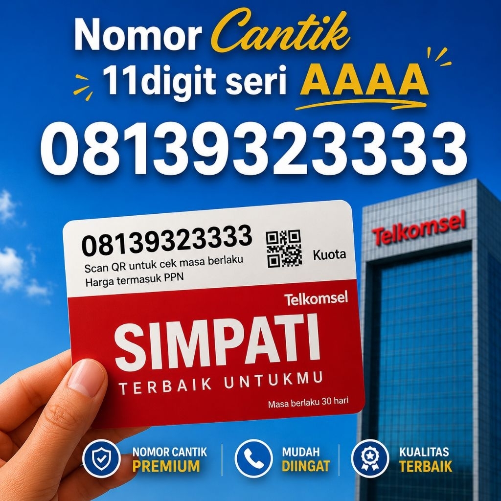 PROMO NOMOR CANTIK TELKOMSEL 11DIGIT AAAX NO RIBET