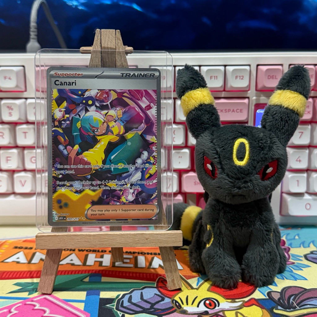 Pokemon Card Canari Full Art Trainer SAR 291/217 SV9 English Original