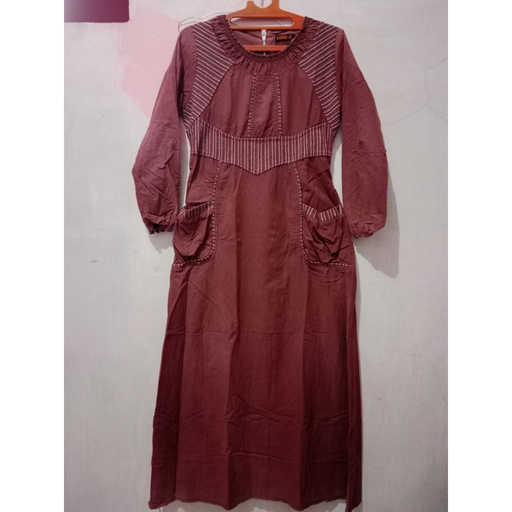 gamis katun tebal lembut