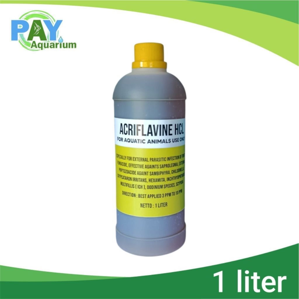 obat ikan hias acriflavine hcl 1 liter