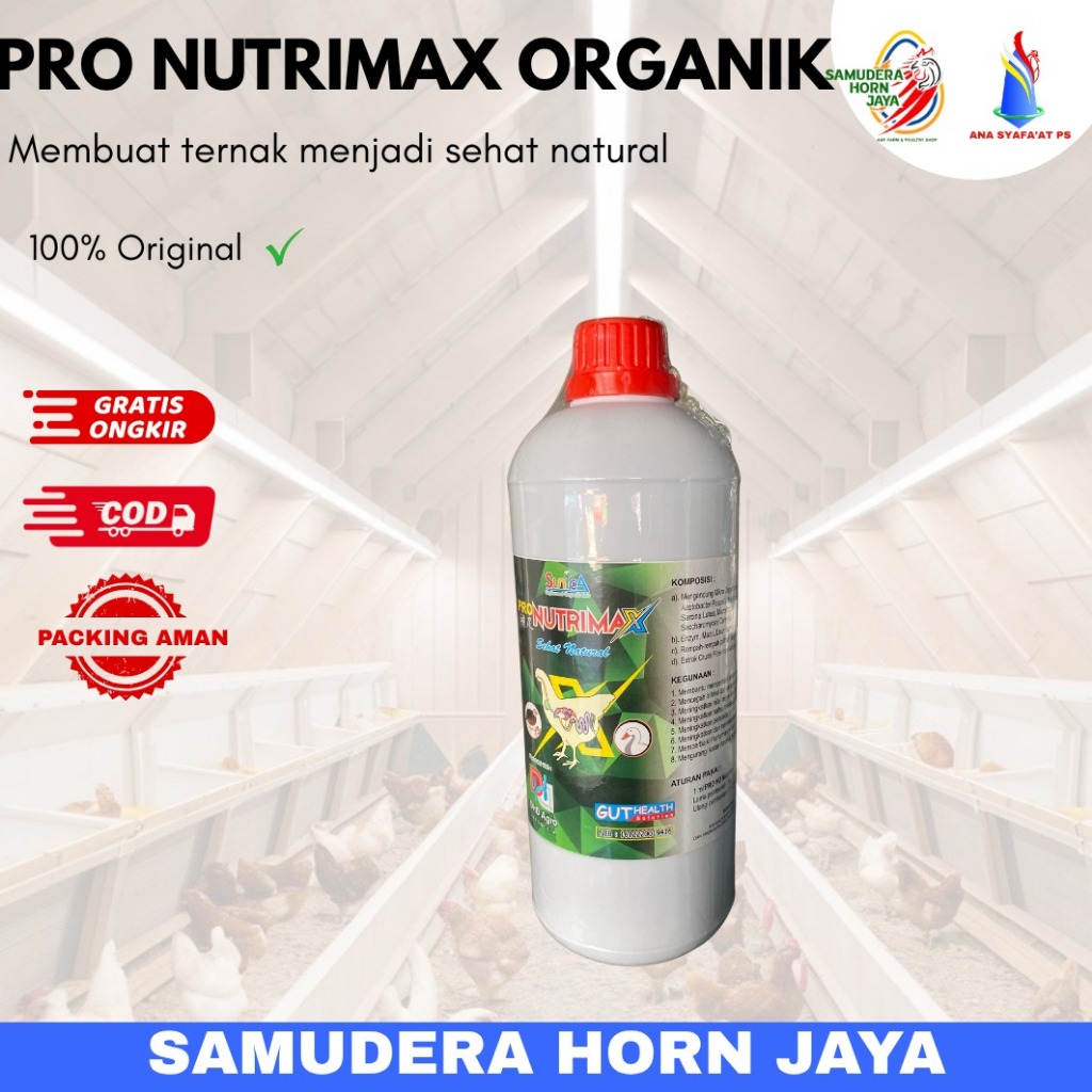 PRO NUTRIMAX ORGANIK 1L UNTUK KESEHATAN TERNAK YANG NATURAL