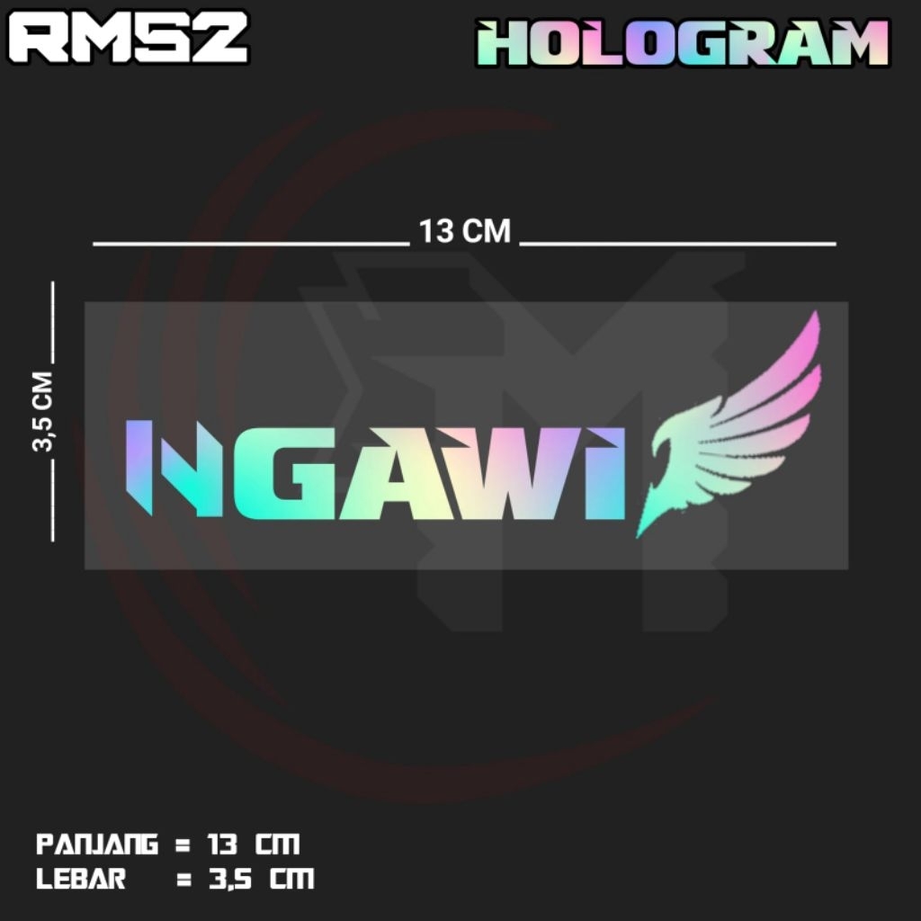 STIKER CUTTING TULISAN NGAWI | RMS2