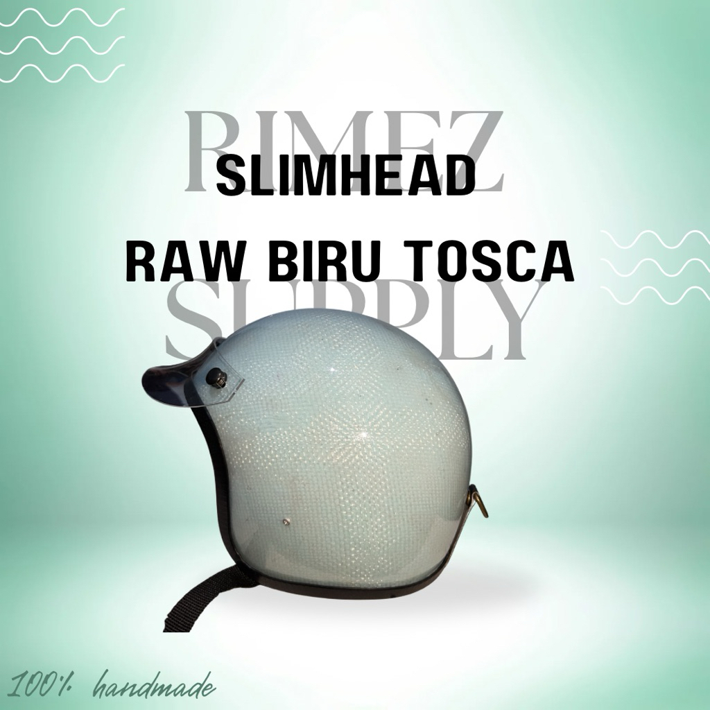 Helm custom/Slim head tx 500 Raw BIRU TOSCA