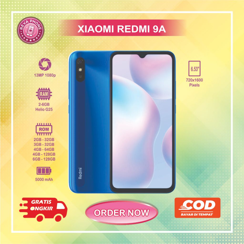 HP XIAOMI REDMI 9A Normal second siap pakai