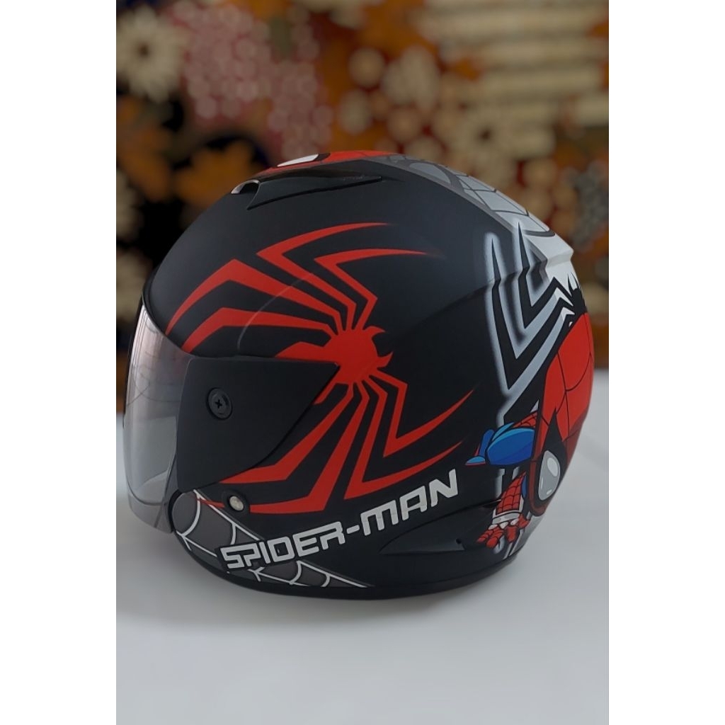 HELM ANAK MDS SPORT 3th-5th SPIDERMAN DOFF (PRE LOVED / BEKAS )