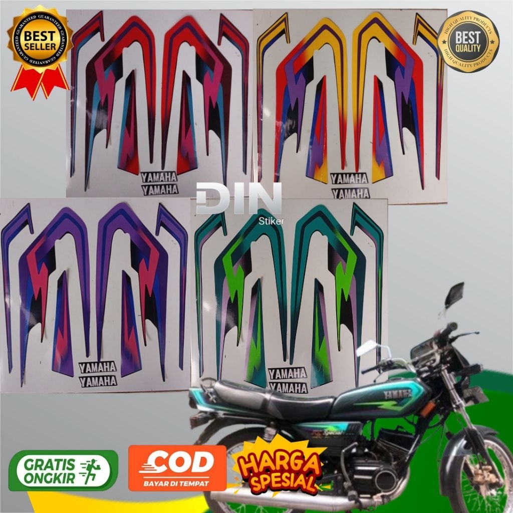 STIKER STRIPING MOTOR RX SPESIAL TAHUN 1997 TERLARIS