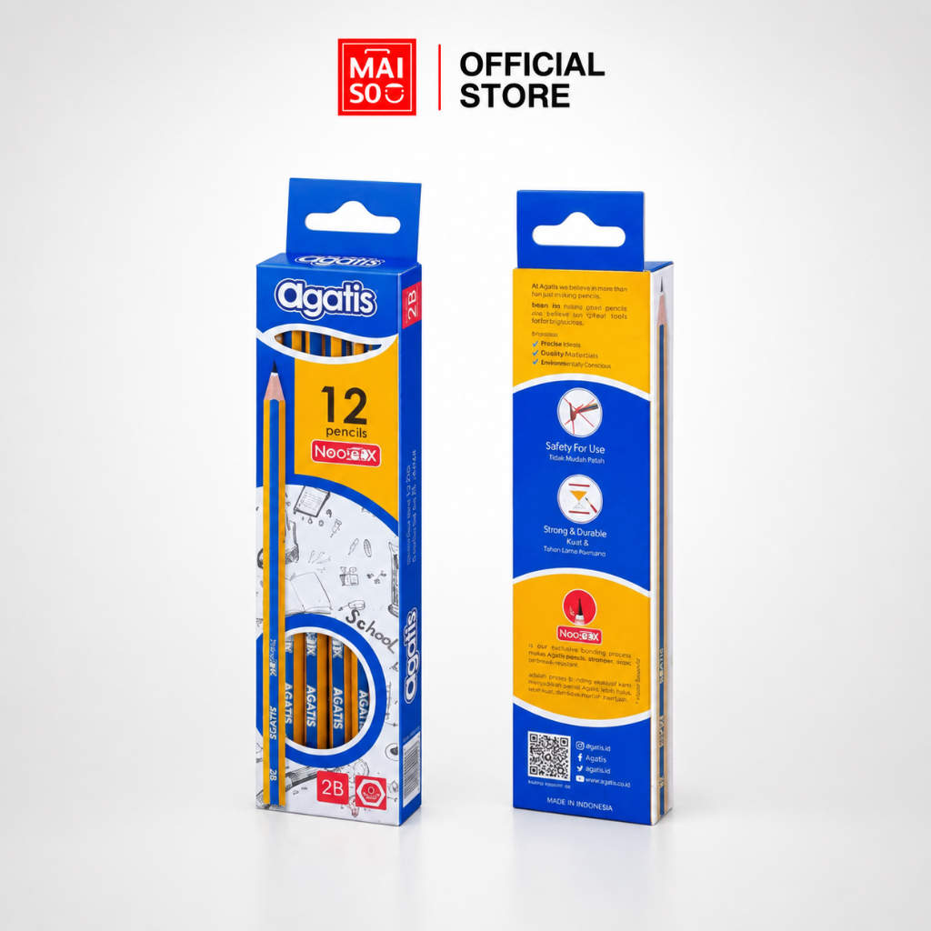 Pensil Agatis / Pensil Tulis Neopex Eco 2B / Pensil 2B /  HB (1 Box / 12 Pcs)