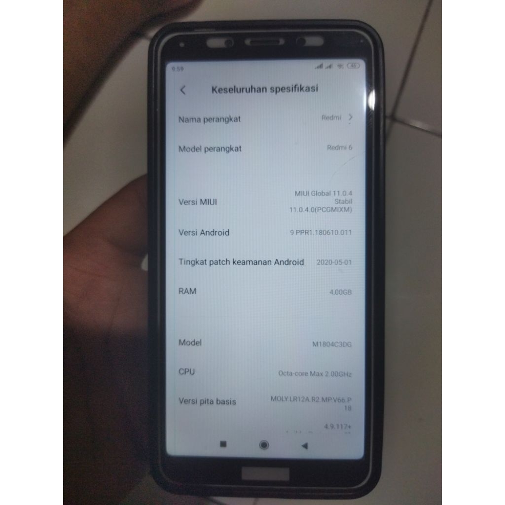 HP Redmi 6 RAM 4/64 GB Bekas Murah
