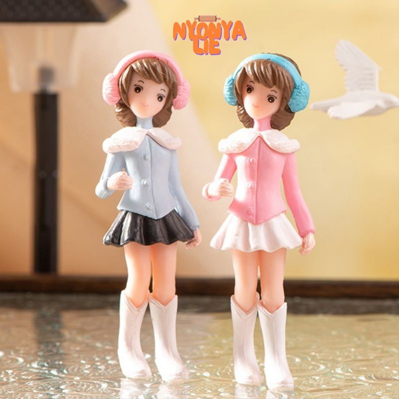 CCA47 CAKE TOPPER KUE ULTAH HIASAN FASHION BARBI BONEKA BERBI NYONYA LIE