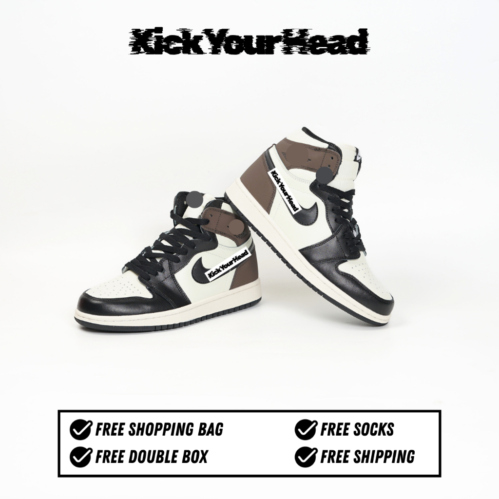 Sneakers Men's AJ1 High Dark Mocha 100% Bnib