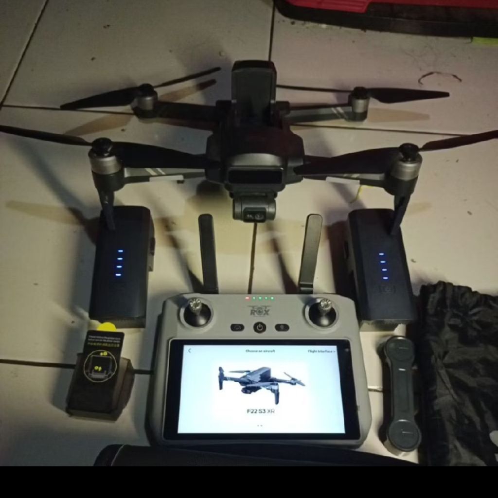 Drone sjrc f22 S3 versi Rox XR bekas normal siap pakek