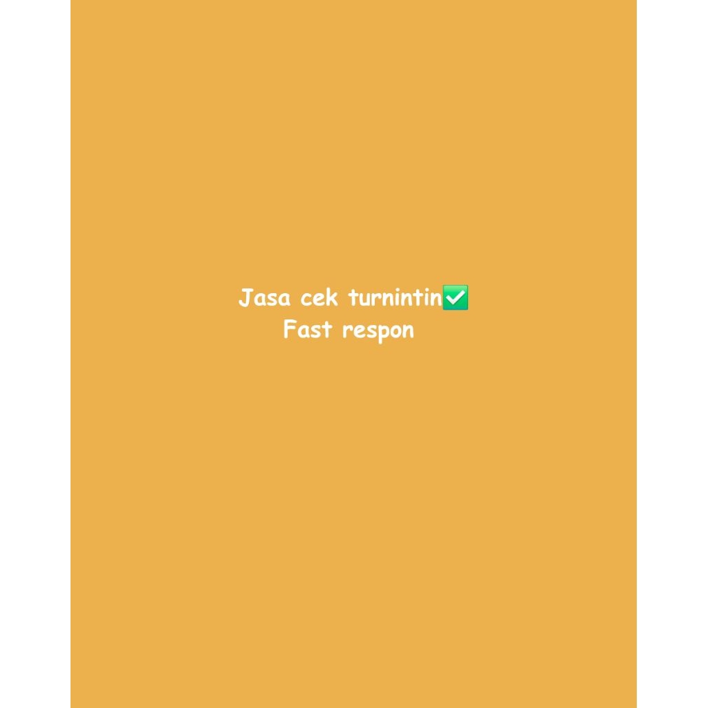 JASA CEK TURNITIN TERMURAH