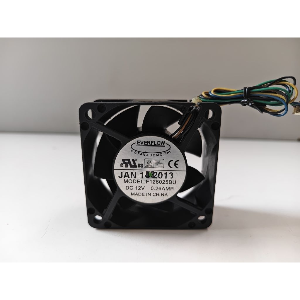 Fan kipas Everflow DC 12V-0,26A 6×6cm 4pin