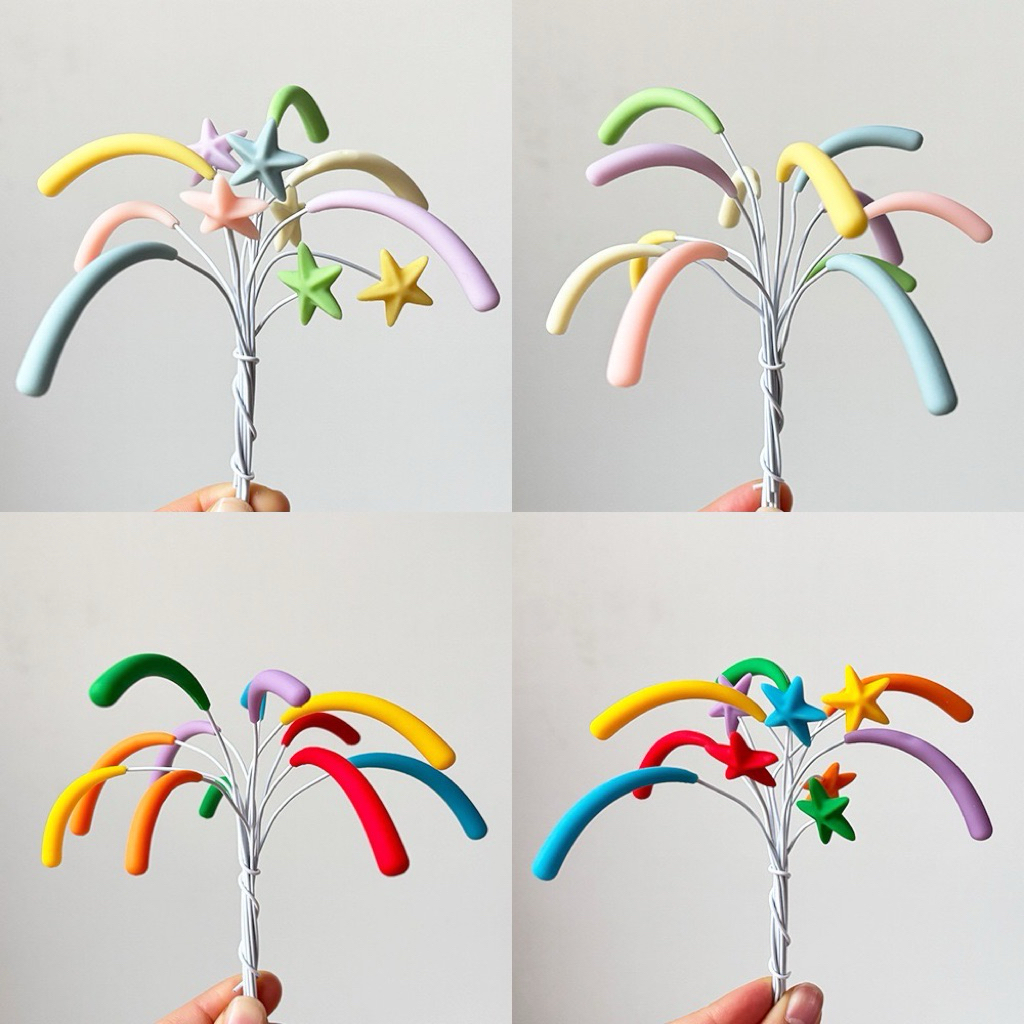 Hiasan kue kembang api / cake topper fireworks
