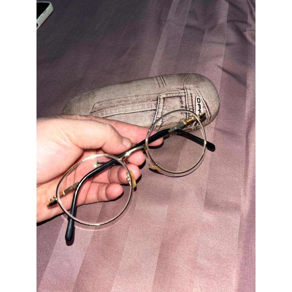 kacamata minus kiri kanan -150 warna gold sunglasses anti uv