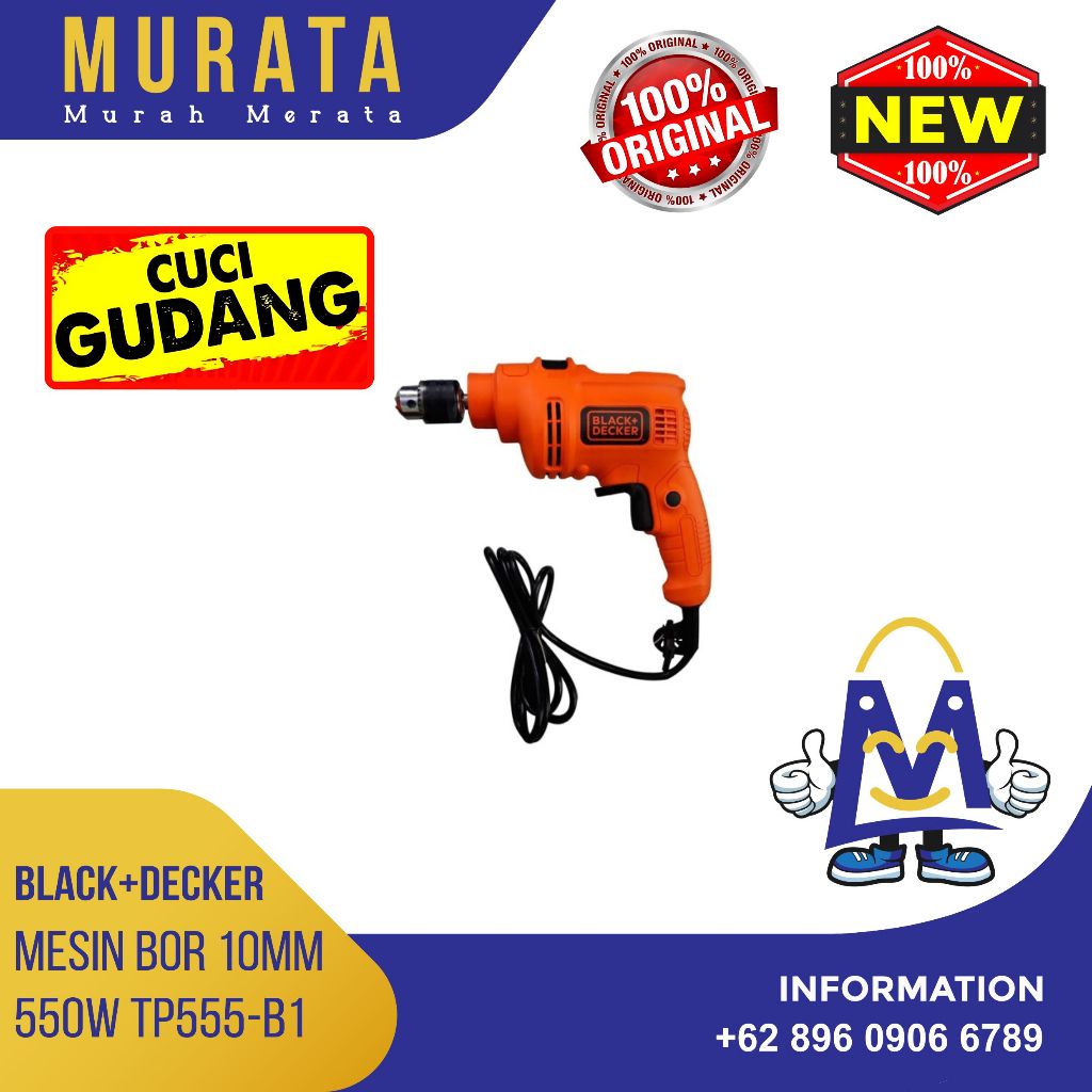 Black+Decker TP555-B1 Bor Impact