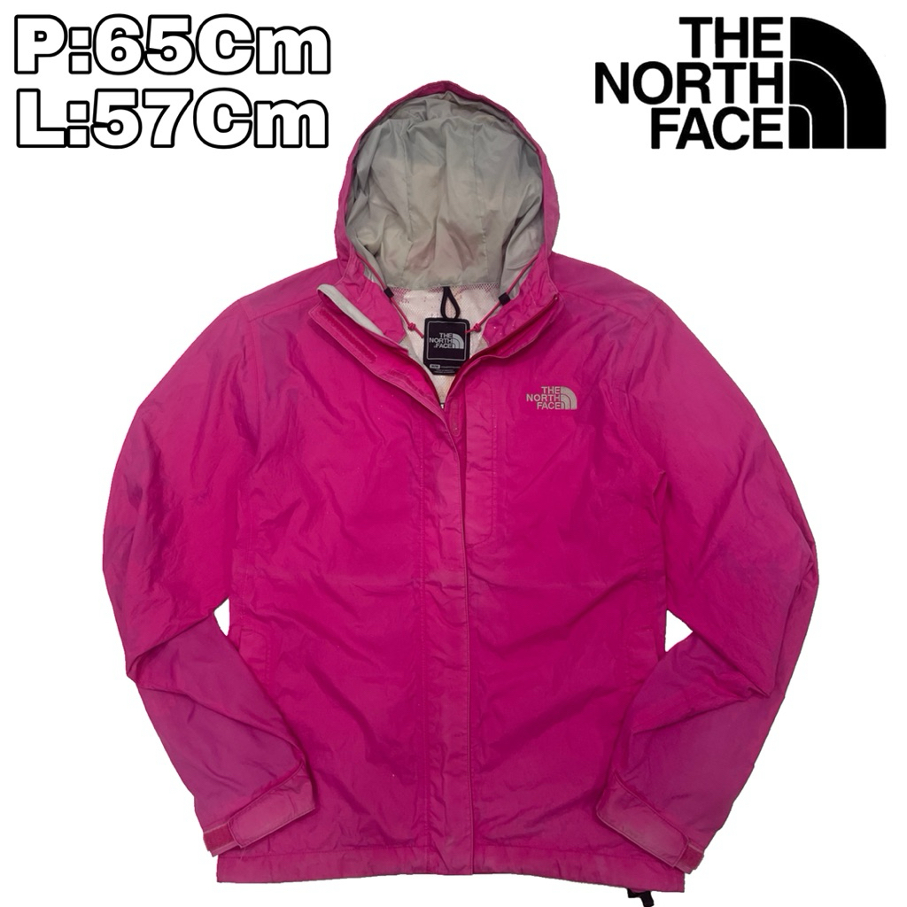 J24 JaketOutdoor Waterproof The North Face Pink  TNF Hyvent Tahan Air Hiking Pendaki Gunung