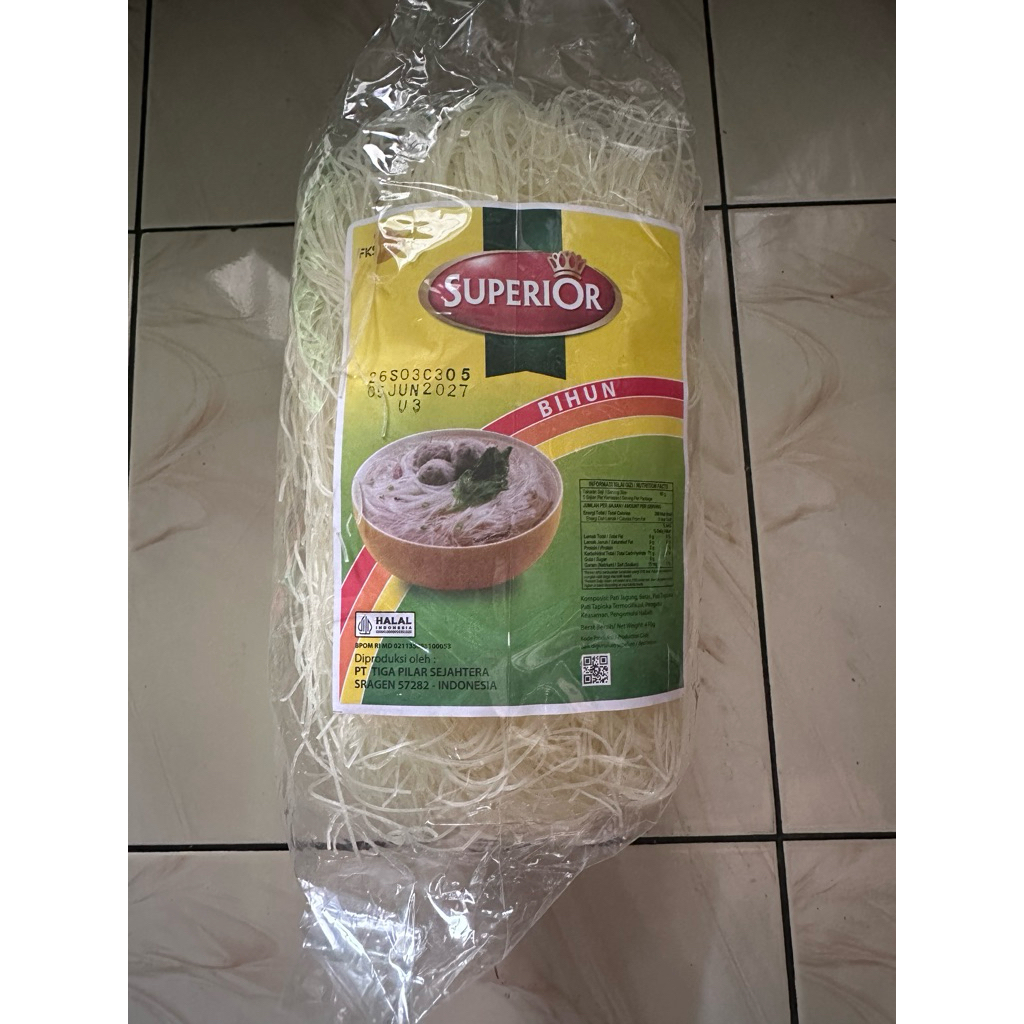 Mie Bihun Superior Berat 410 gram