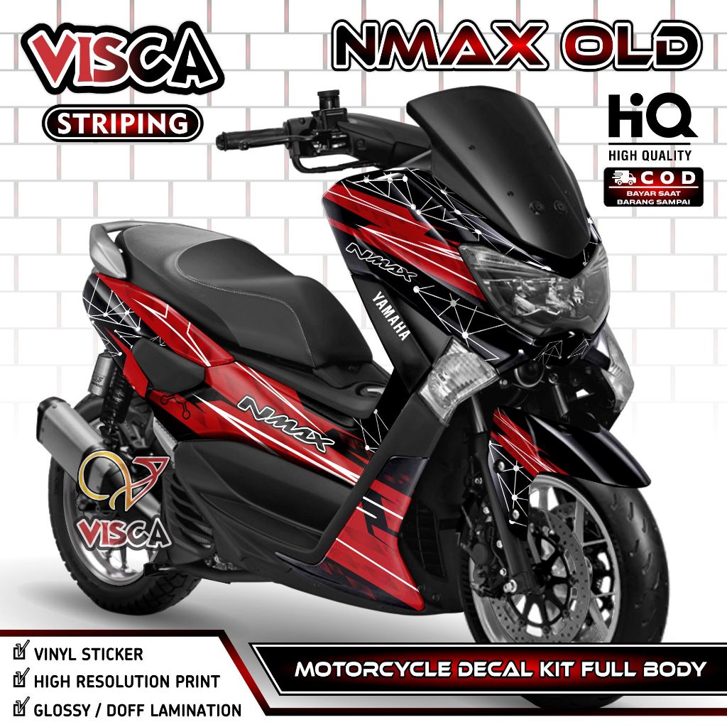 (PROMO SPECIAL) Decal Nmax Old - Decal Nmax Full Body - Dekal Nmax - Stiker Nmax Full Body - Stripin