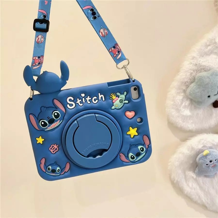 Soft Case Stitch + Strap Samsung Galaxy Tab A7 Lite | Tab A9 | Tab A11 | Tab A9+ | Tab A11+  Stand H