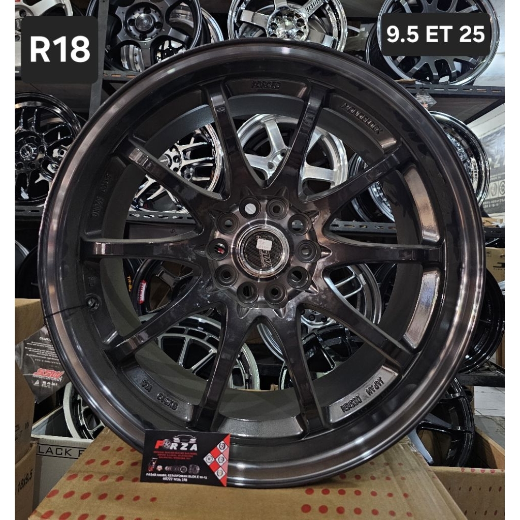 Velg SSW 200 CE28 R18 PCD5x114.3 Gunmetal Coating. Lebar 9.5 ET 25. Made in thailand