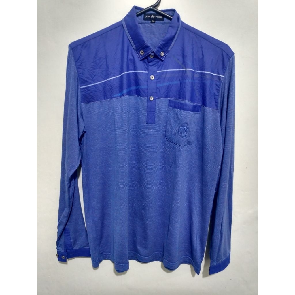 Kaos Kerah Lemgan Panjang JEAN PIERRE