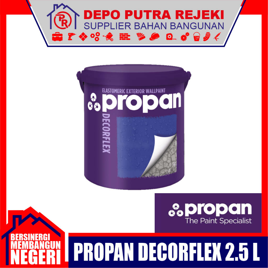 CAT TEMBOK PROPAN DECORFLEX EXTERIOR 2.5L