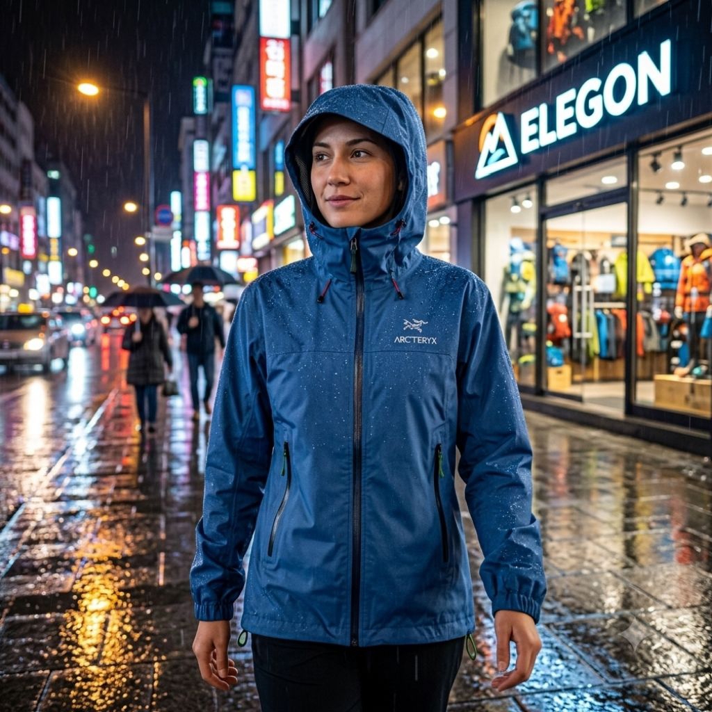 Jaket Hiking Trekking Pendaki - Jaket Parka Arcteryx Gorpcore Outdoor Summits Windbreaker