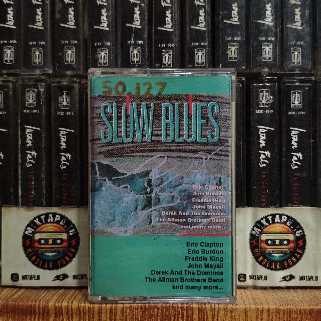 Kaset - Slow Blues - Kompilasi Barat - Eric Clapton, Eric Burdon, Freddie King, John Mayall, Derek A