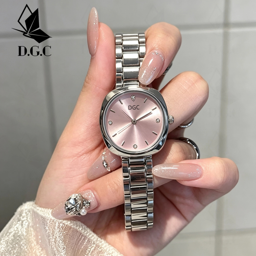 DGC 30253 Jam Tangan Wanita Elegan Square Analog Klasik Gaya Casual Business dgc Jam Tangan Fashion