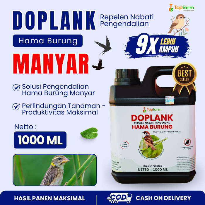 Obat Pengusir Hama Burung Manyar / Pestisida Topfarm / Obat Hama Burung Manyar / Obat Pembasmi Hama 