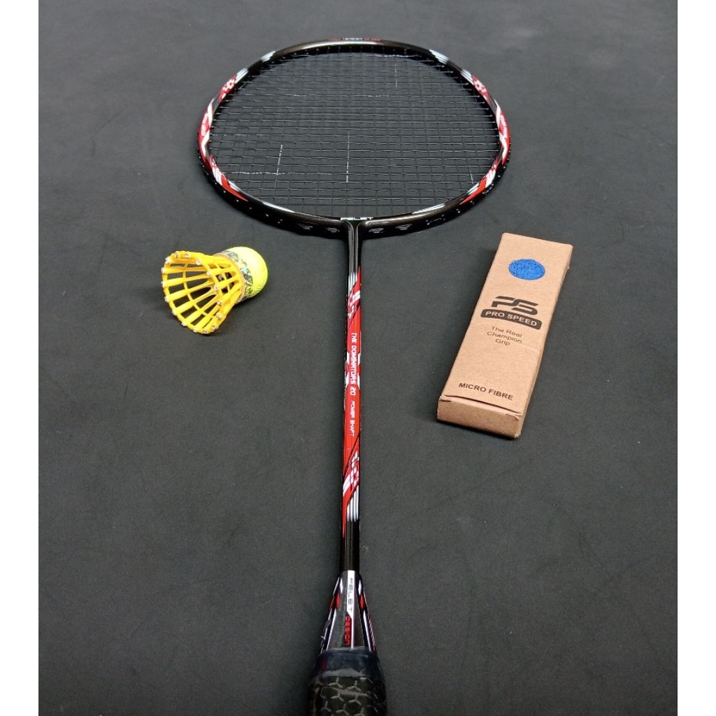 Raket badminton bekas second original felet the dominators 20