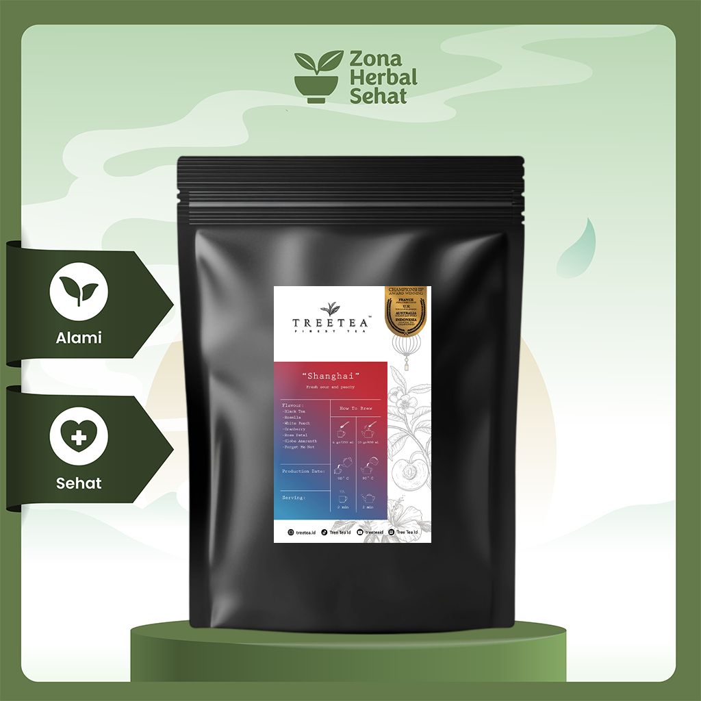 SHANGHAI - Tea Bags Peach Flavour | Wellness Tea Premium | Minuman Herbal Sehat | (Tea Bags Isi 10) 