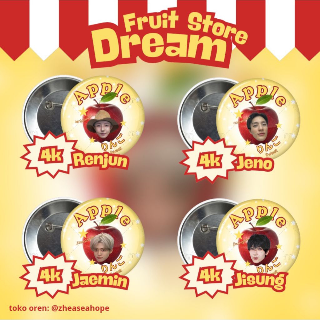 Button Pin NCT Dream | Pin NCT Dream | Hiasan tas NCT Dream