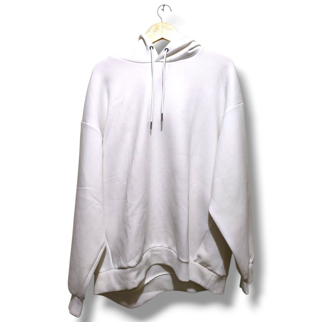 HOODIE ORIGINAL GU (GLOBAL UNIQLO) SCUBA WARNA PUTIH