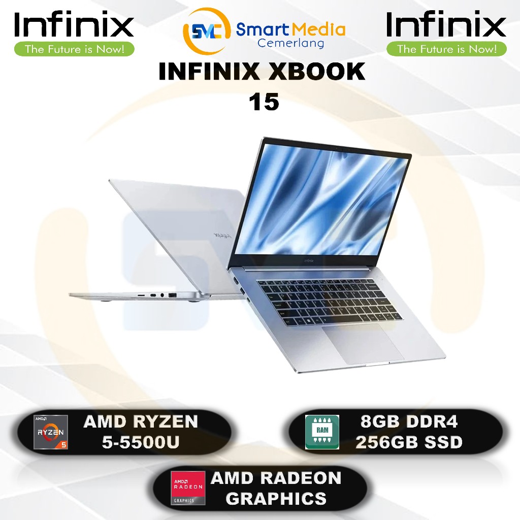 INFINIX XBOOK 15 - Ryzen 5-5500U - 8GB - 256GB - 15" FHD - W11