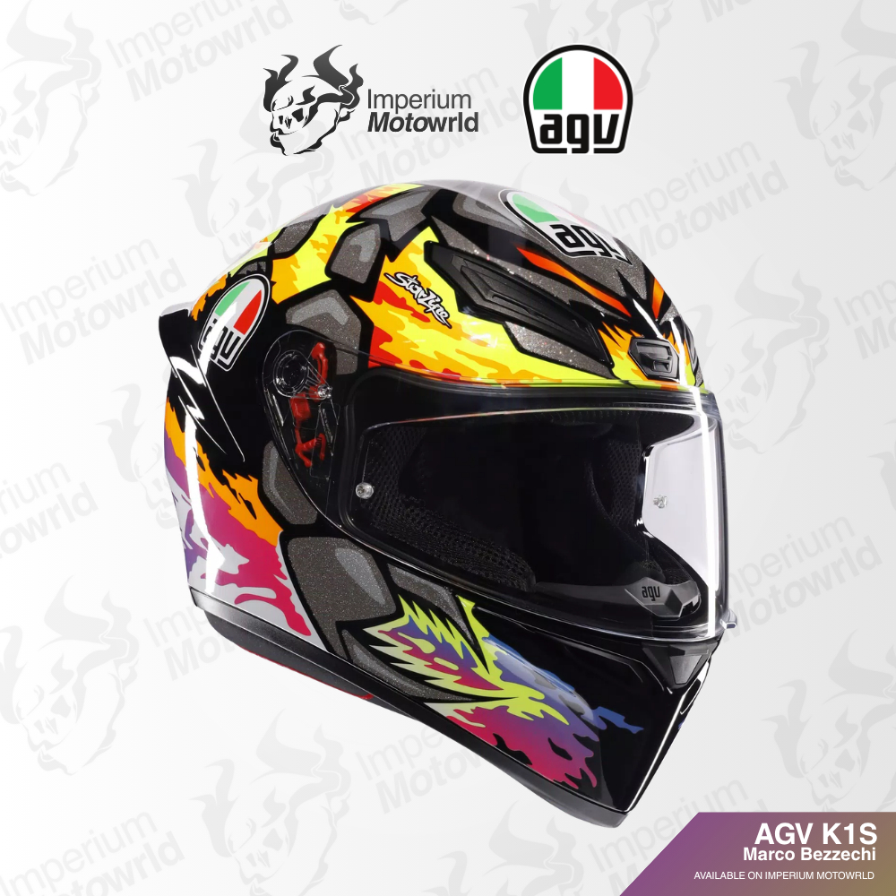Helm AGV K1-S Bezzechi | Helmet Full Face Original | Imperium Motoworld